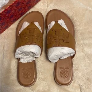 Tory Burch Weston Full Logo Thong Sandals